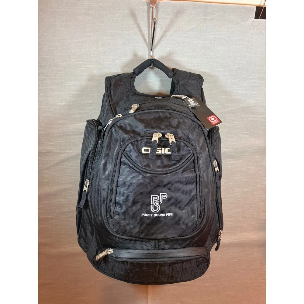OGIO‎ Metro Black Multi Pocket Backpack Audio Ready Laptop Travel Work Bag